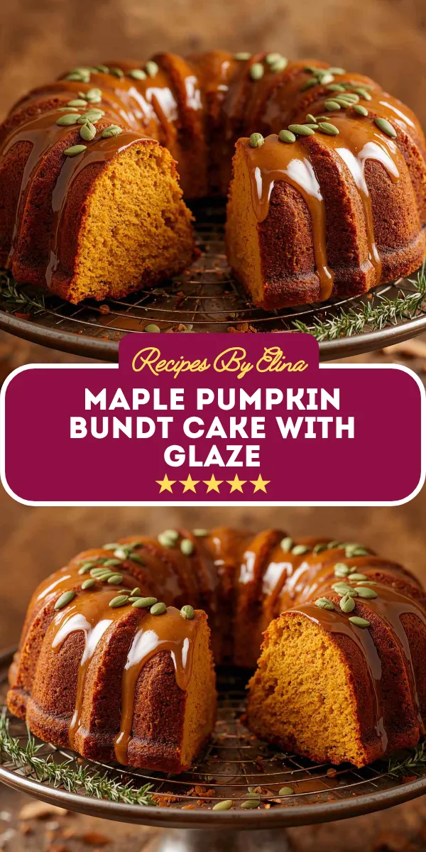 Maple Pumpkin Bundt Cake with Glaze