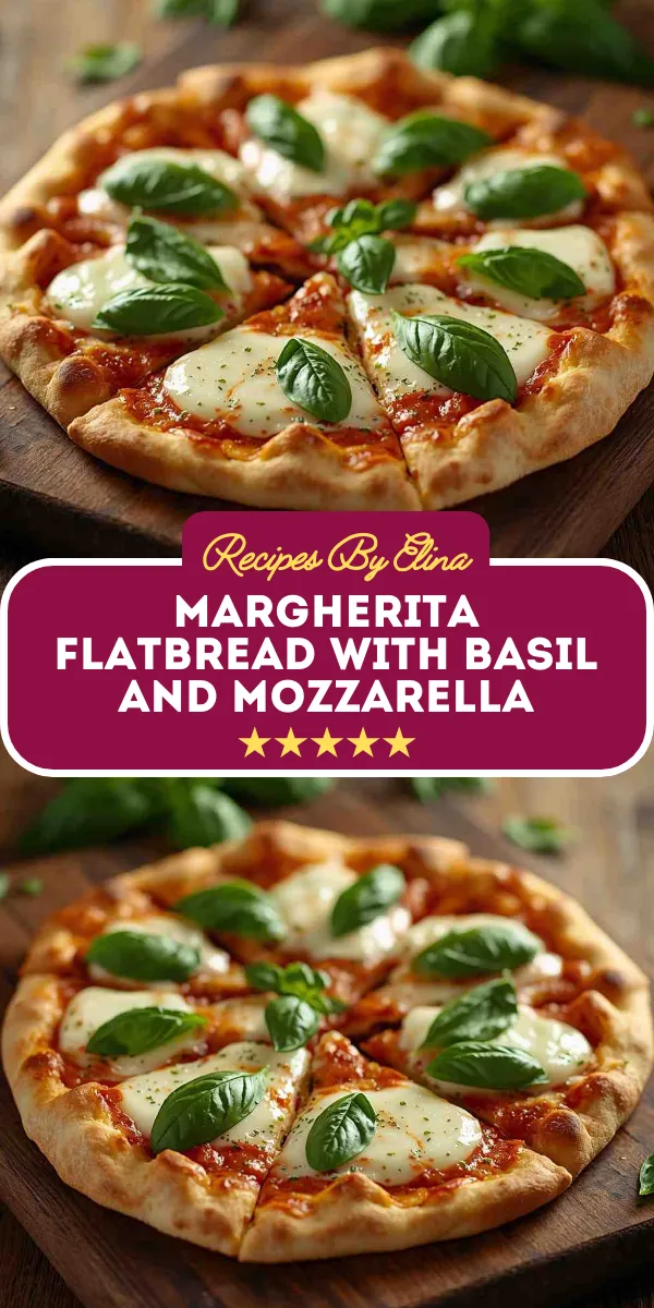 Margherita Flatbread with Basil and Mozzarella