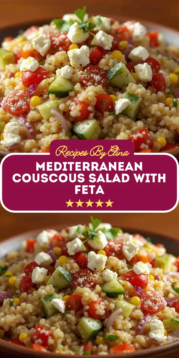 Mediterranean Couscous Salad with Feta