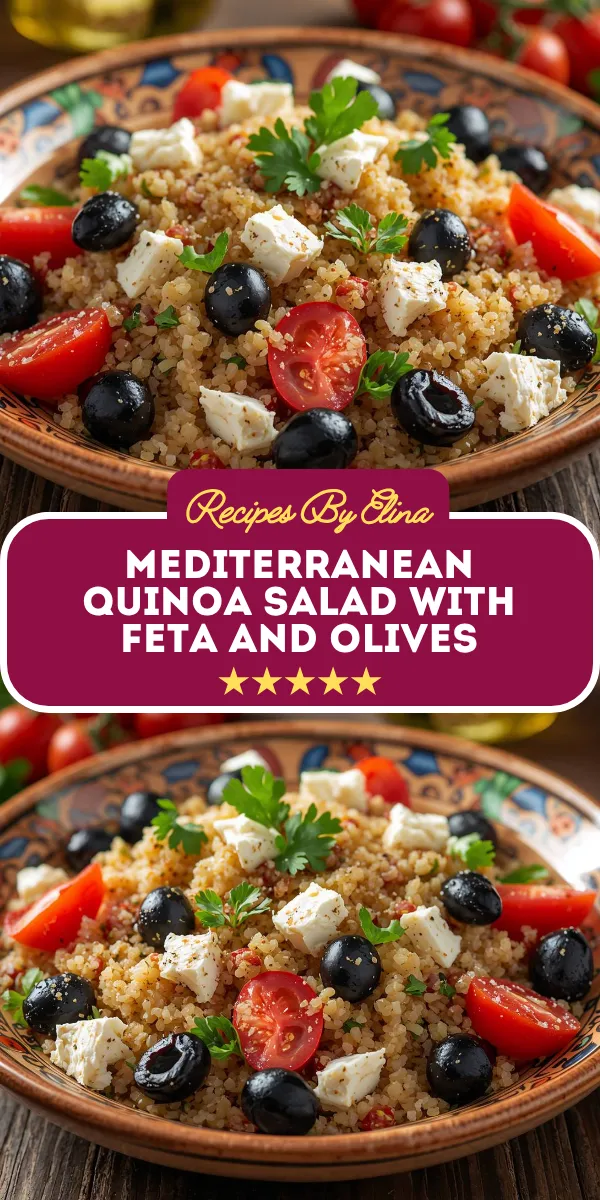 Mediterranean Quinoa Salad with Feta and Olives