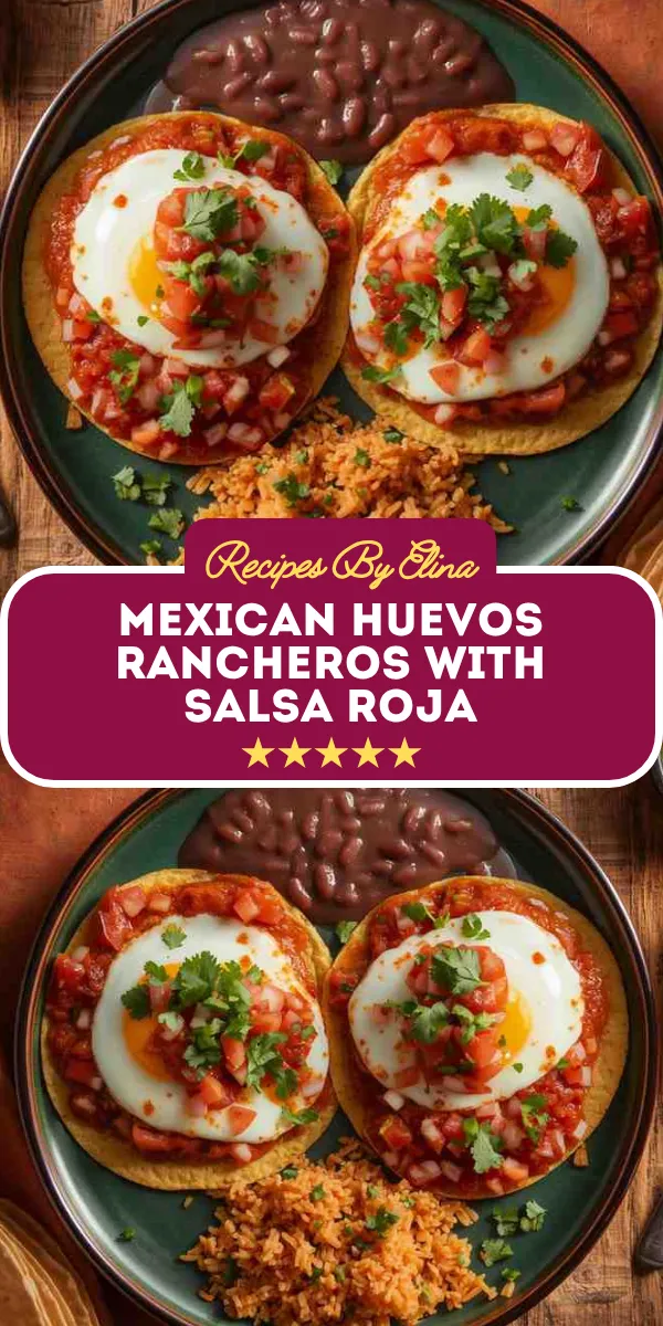 Mexican Huevos Rancheros with Salsa Roja