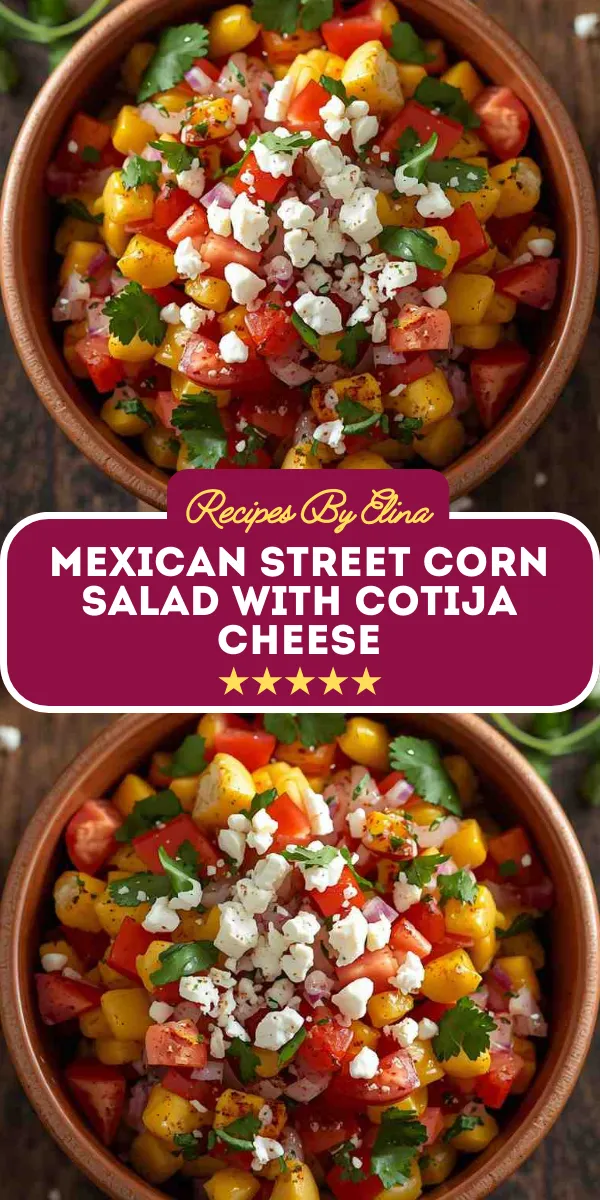 Mexican Street Corn Salad with Cotija Cheese