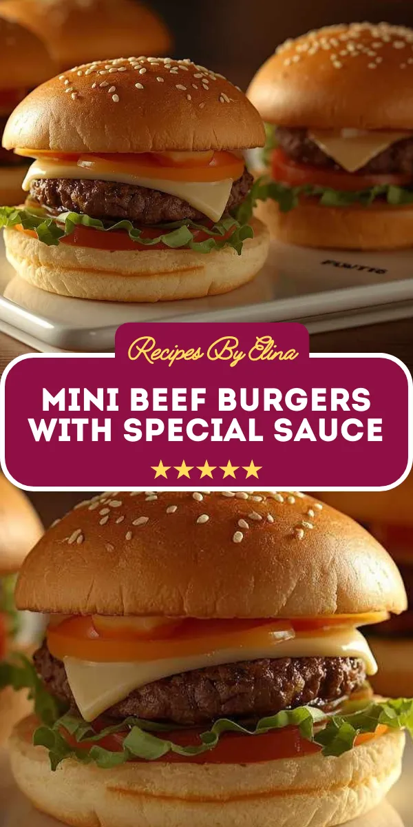 Mini Beef Burgers with Special Sauce