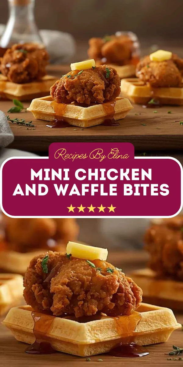 Mini Chicken and Waffle Bites