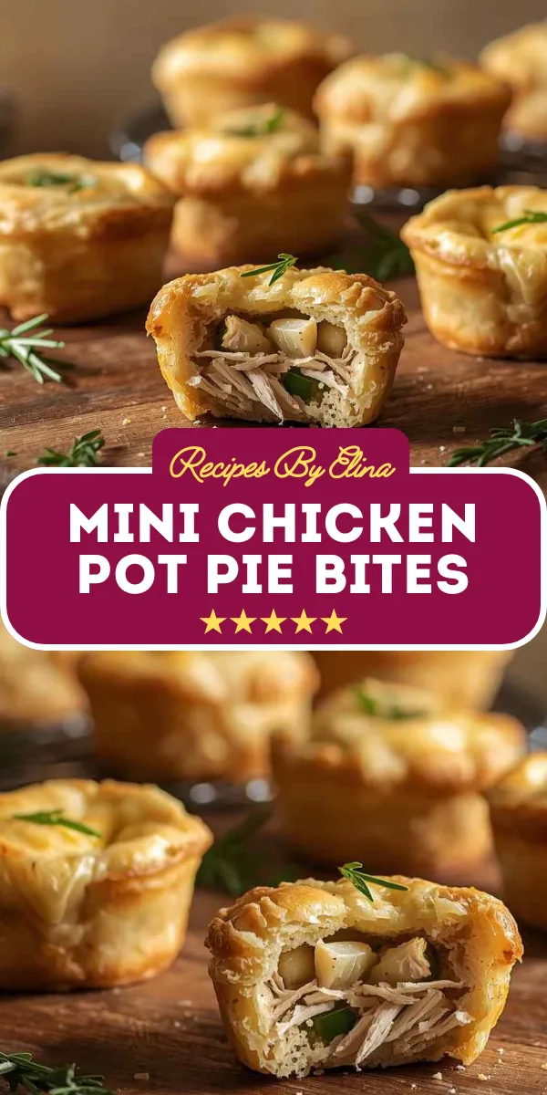Mini Chicken Pot Pie Bites