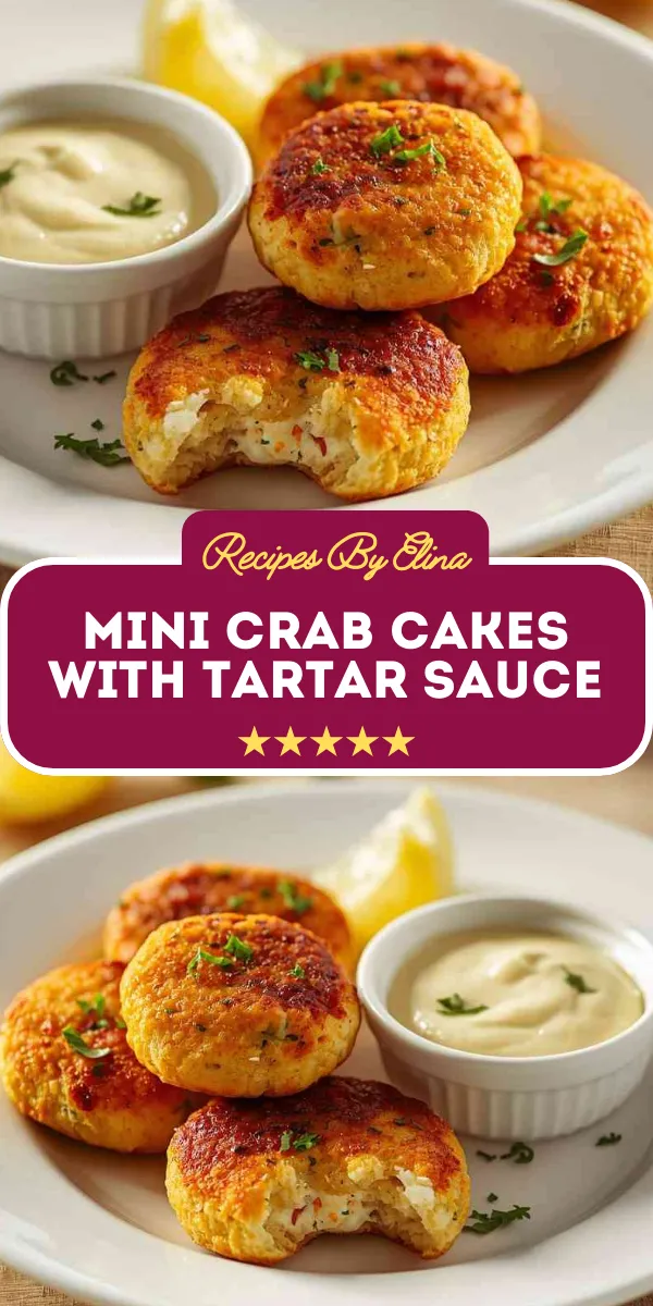 Mini Crab Cakes with Tartar Sauce