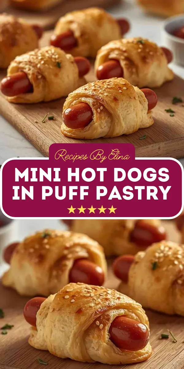 Mini Hot Dogs in Puff Pastry