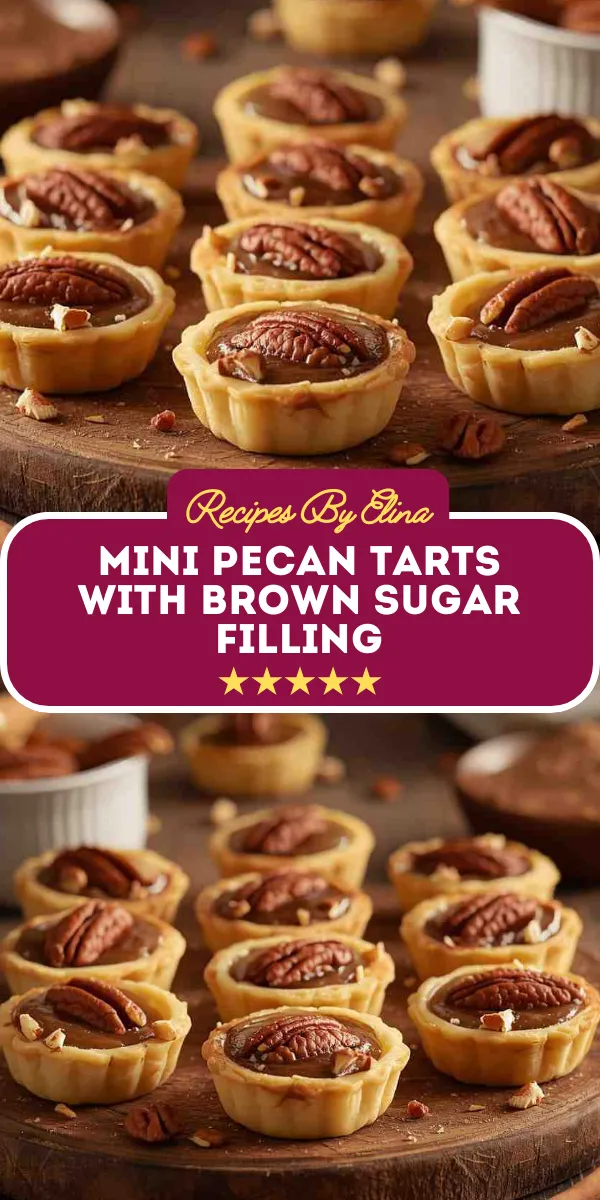 Mini Pecan Tarts with Brown Sugar Filling