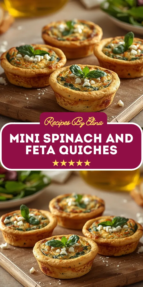 Mini Spinach and Feta Quiches