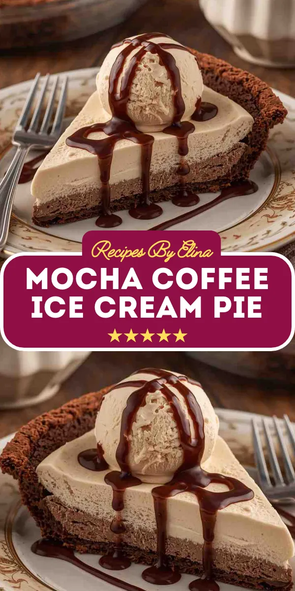 Mocha Coffee Ice Cream Pie