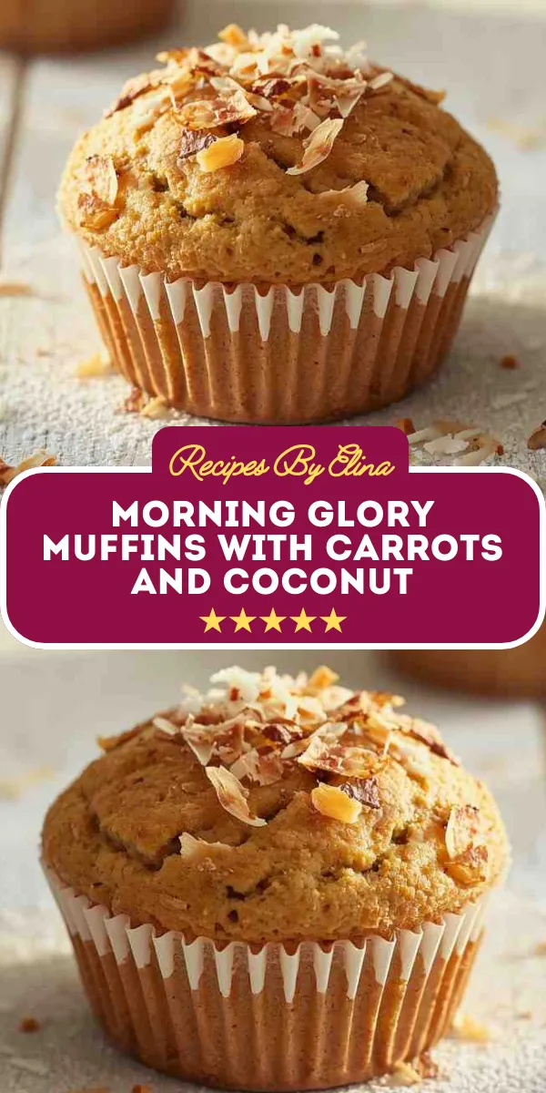 Morning Glory Muffins with Carrots and Coconut