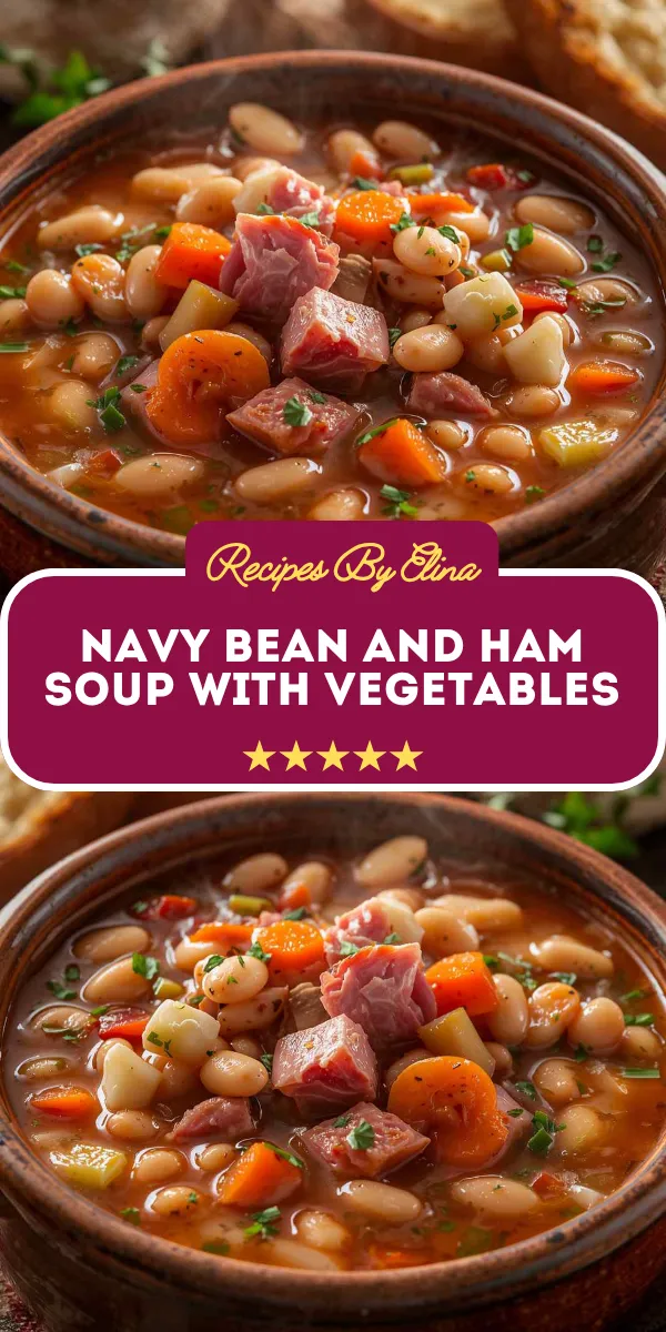 Navy Bean and Ham Soup with Vegetables