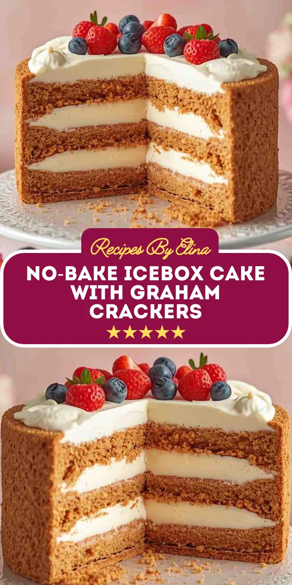 No-Bake Icebox Cake with Graham Crackers