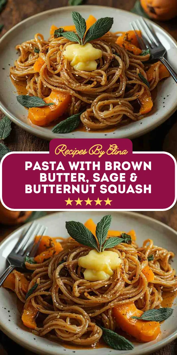 Pasta with Brown Butter, Sage & Butternut Squash