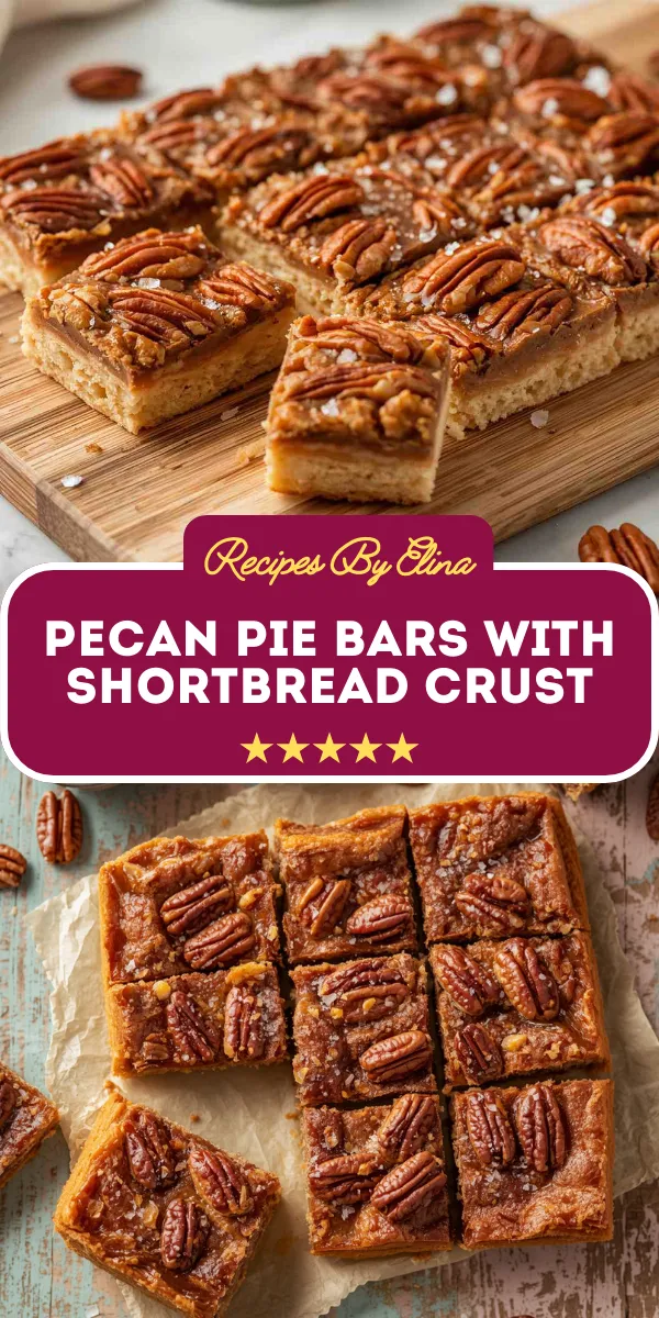 Pecan Pie Bars with Shortbread Crust