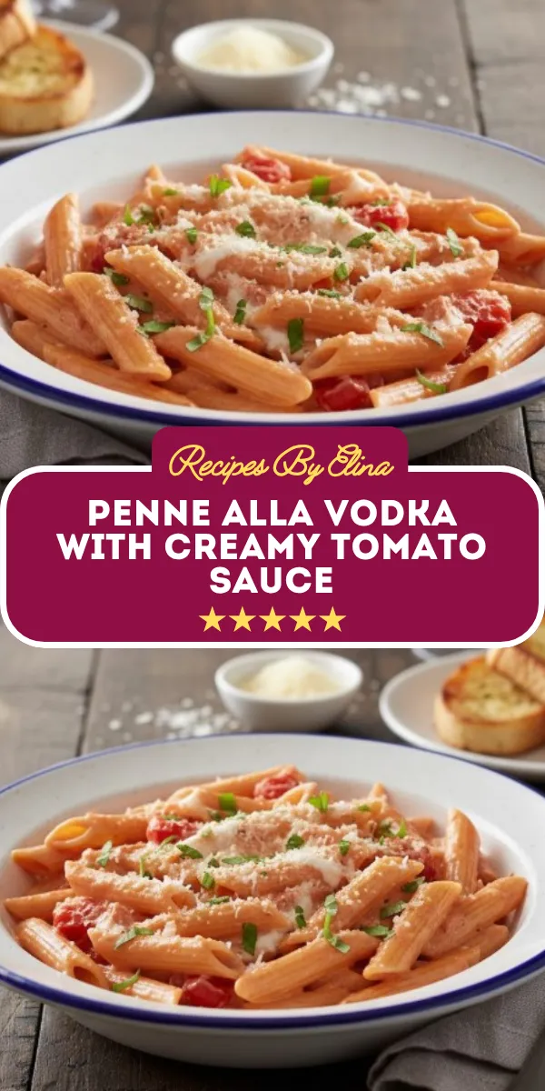 Penne alla Vodka with Creamy Tomato Sauce