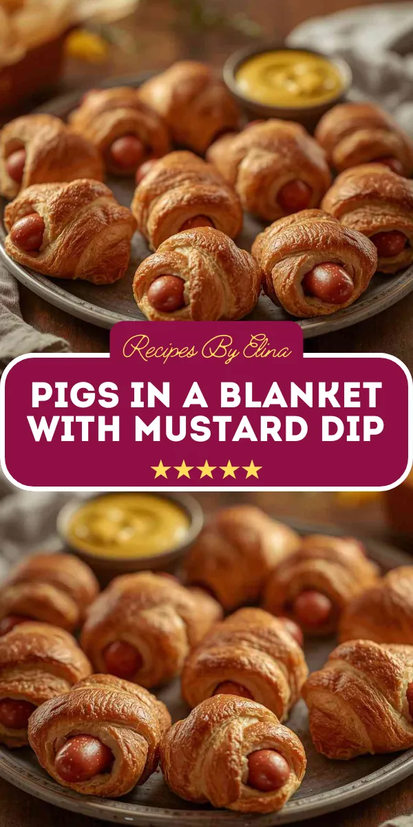 Pigs in a Blanket with Mustard Dip