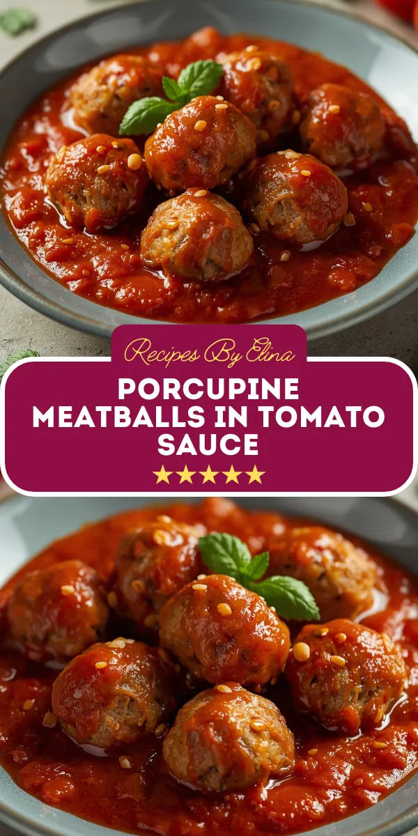 Porcupine Meatballs in Tomato Sauce