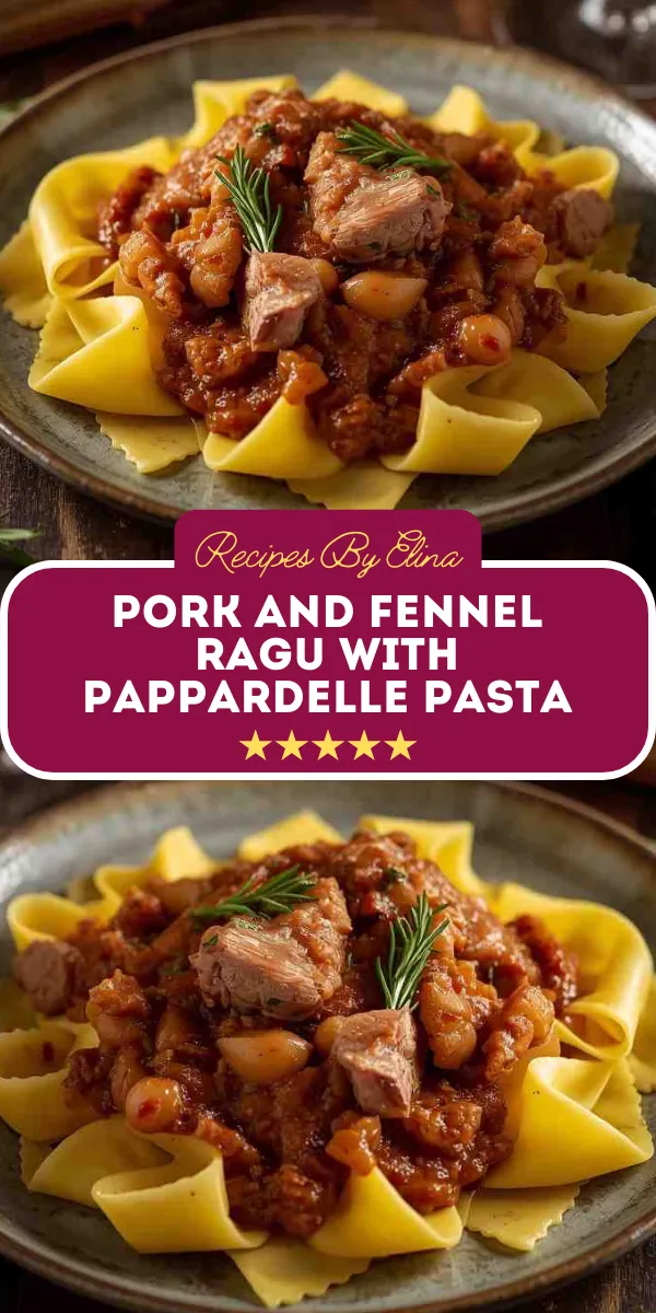 Pork and Fennel Ragu with Pappardelle Pasta