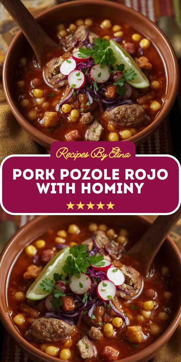 Pork Pozole Rojo with Hominy