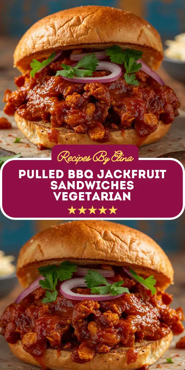 Pulled BBQ Jackfruit Sandwiches Vegetarian