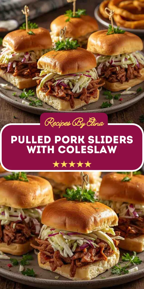 Pulled Pork Sliders with Coleslaw