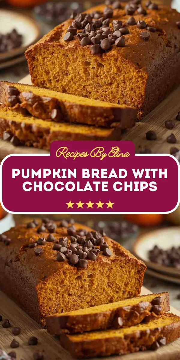 Pumpkin Bread with Chocolate Chips