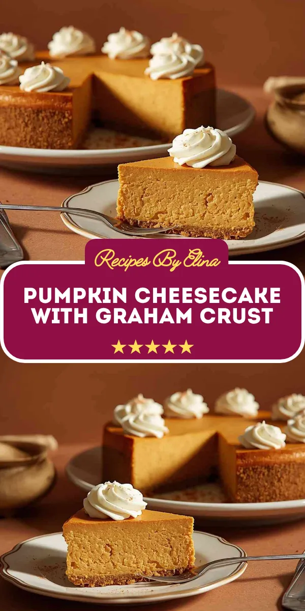 Pumpkin Cheesecake with Graham Crust