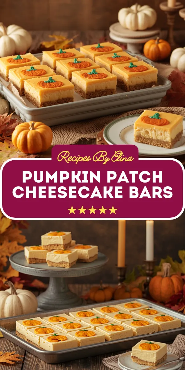 Pumpkin Patch Cheesecake Bars