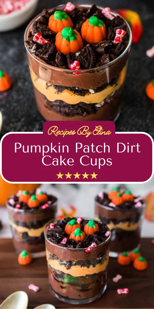 Pumpkin Patch Dirt Cake Cups