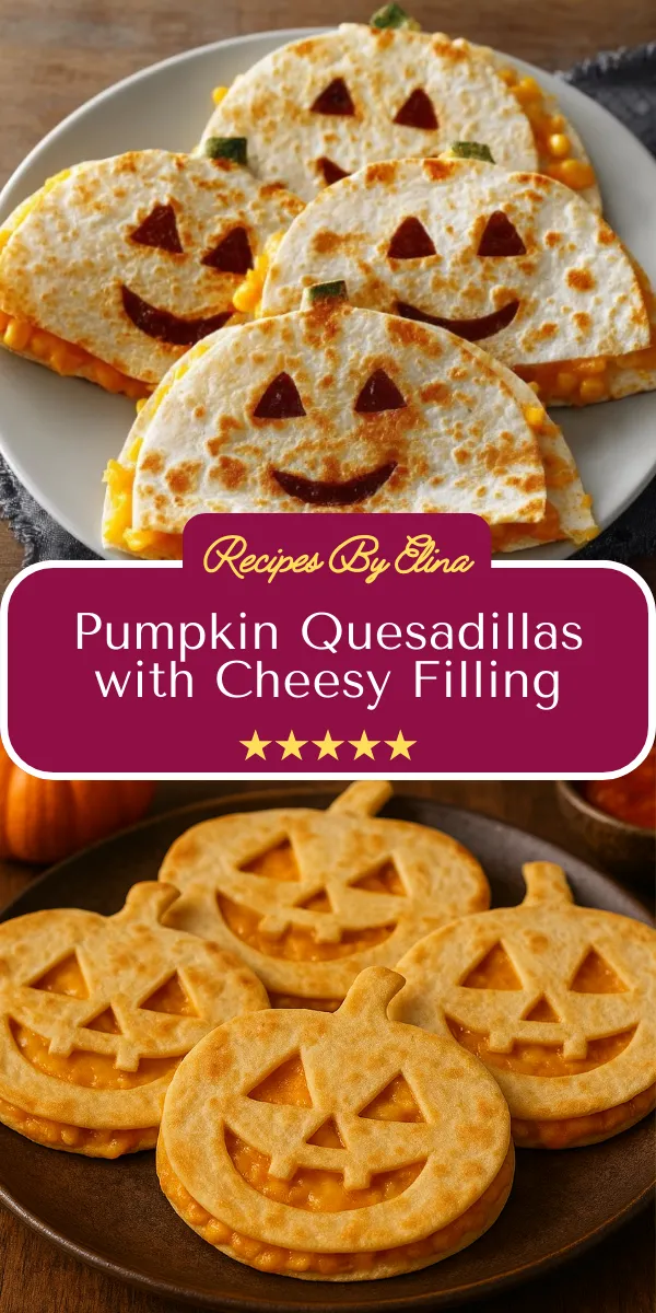 Pumpkin Quesadillas with Cheesy Filling