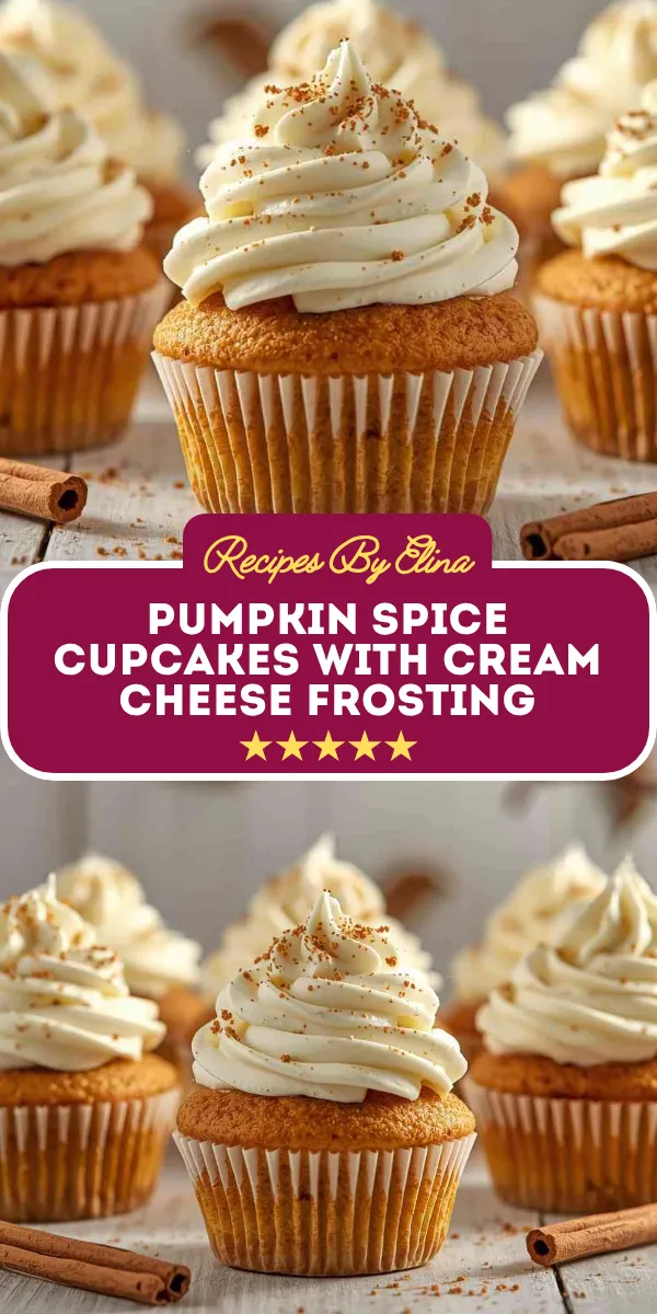 Pumpkin Spice Cupcakes with Cream Cheese Frosting