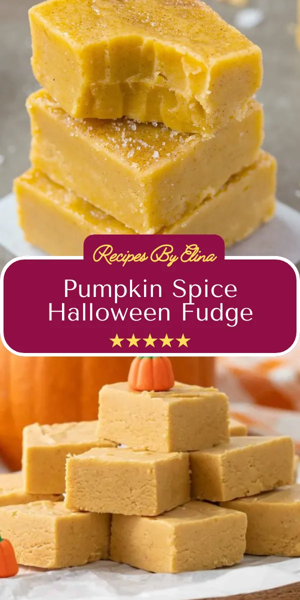 Pumpkin Spice Halloween Fudge