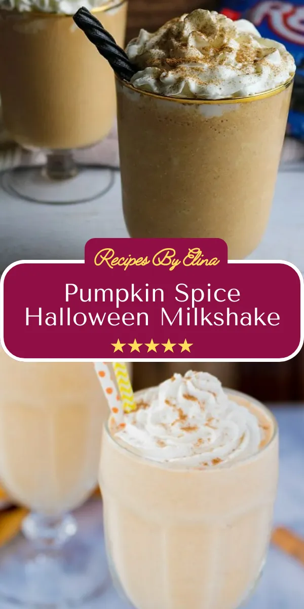 Pumpkin Spice Halloween Milkshake