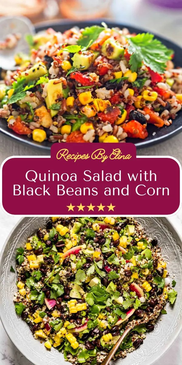 Quinoa Salad with Black Beans and Corn