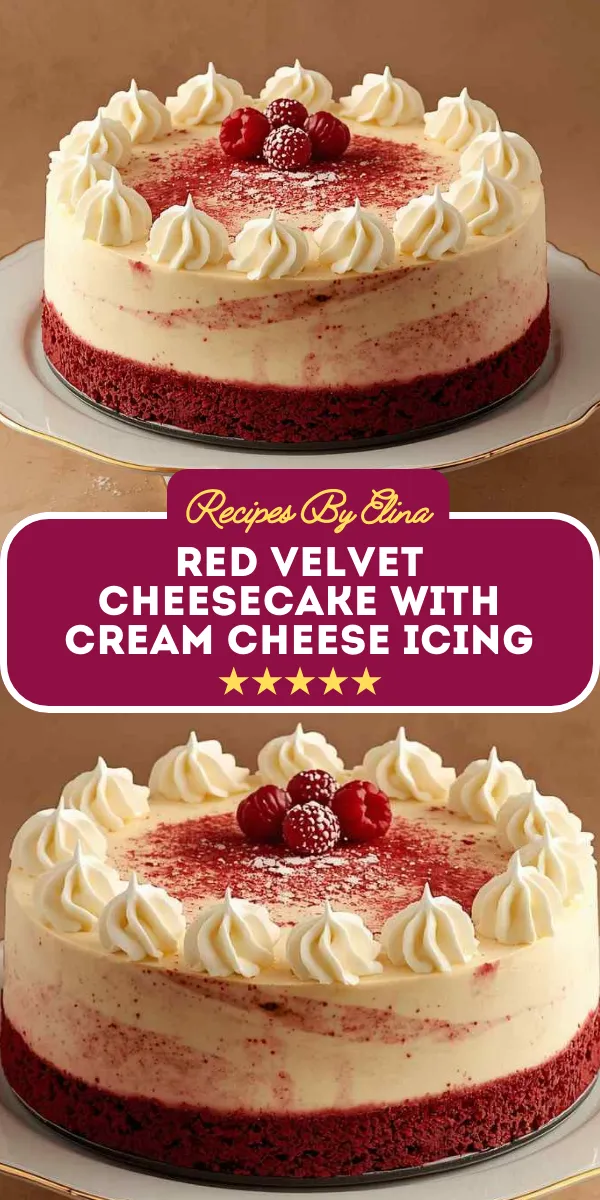 Red Velvet Cheesecake with Cream Cheese Icing