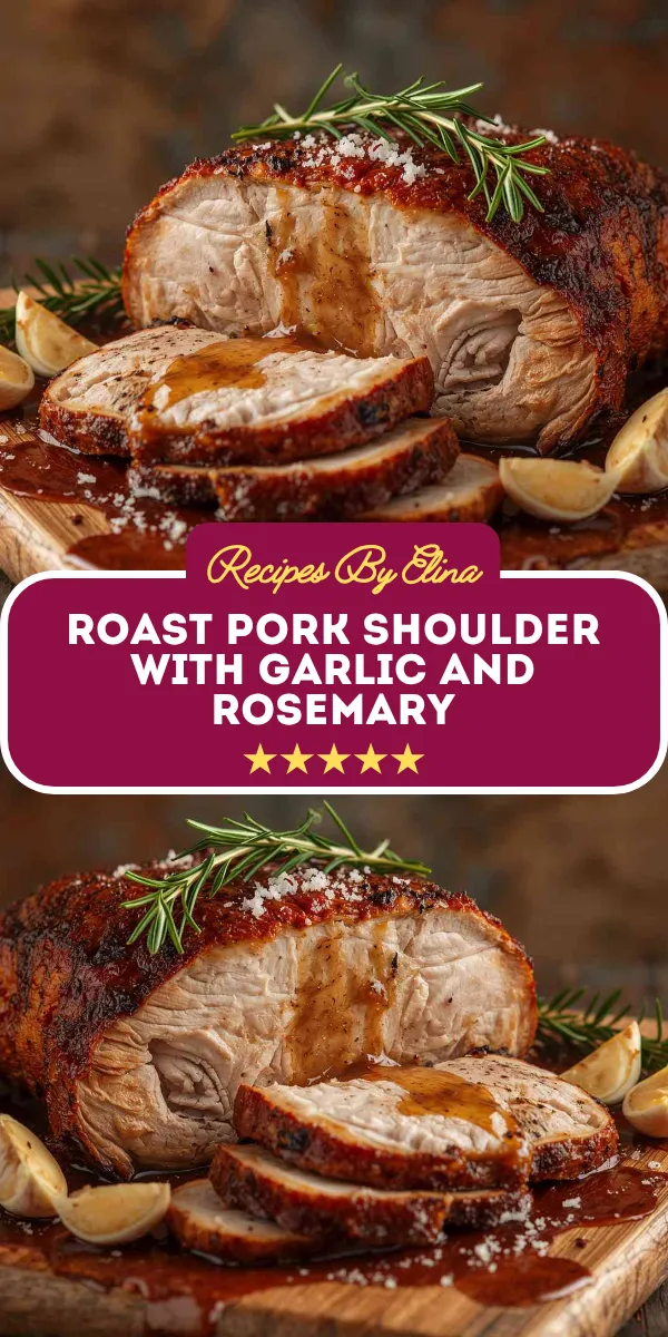 Roast Pork Shoulder with Garlic and Rosemary