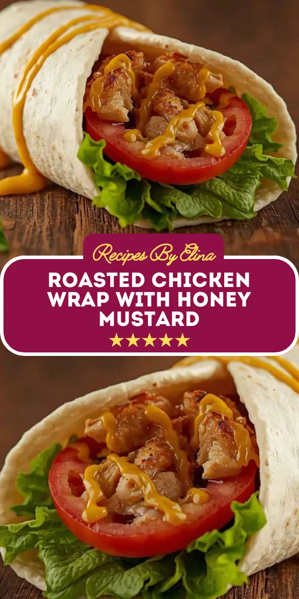 Roasted Chicken Wrap with Honey Mustard
