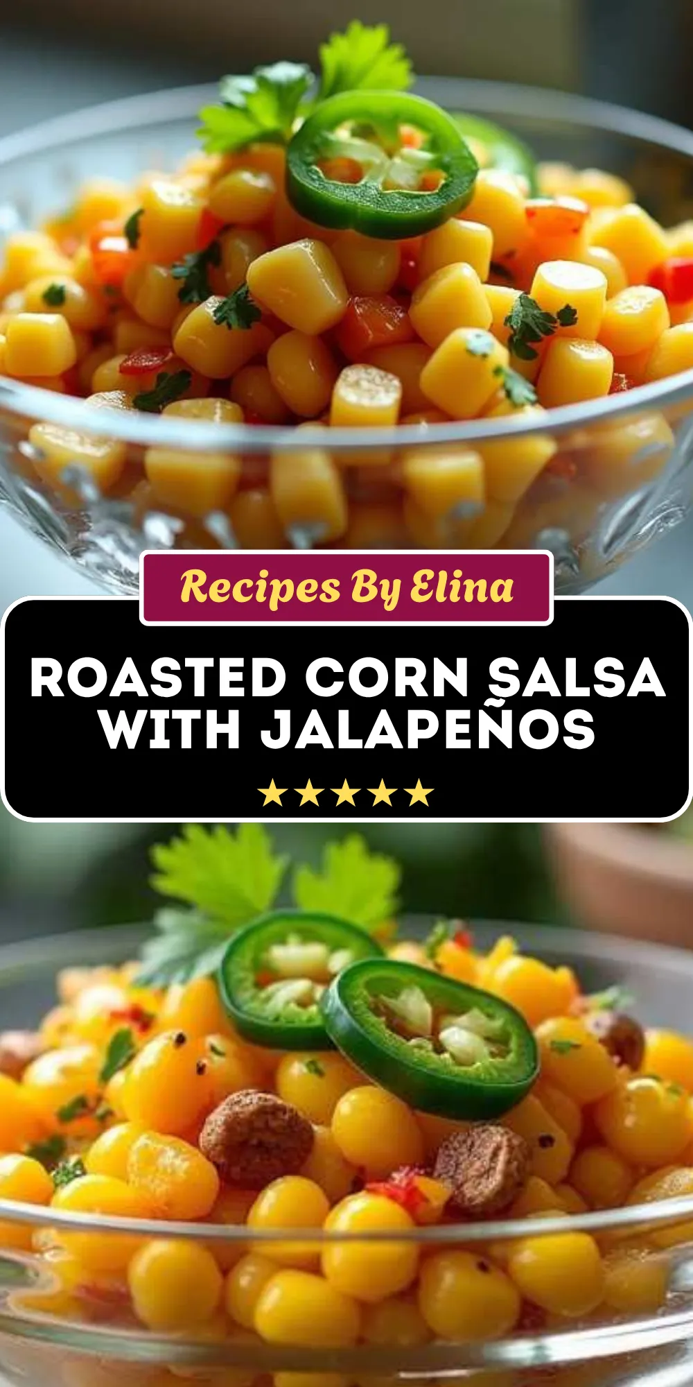 Roasted Corn Salsa with Jalapeños