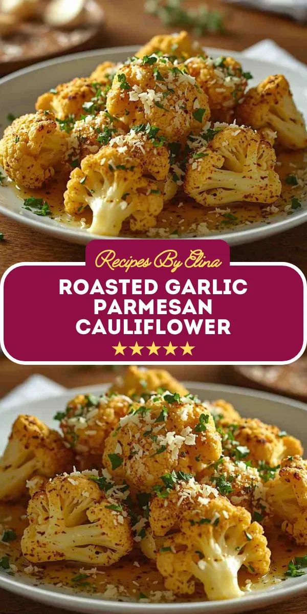 Roasted Garlic Parmesan Cauliflower