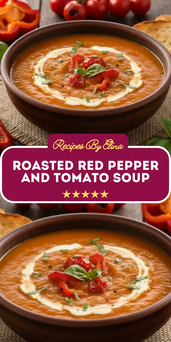Roasted Red Pepper and Tomato Soup