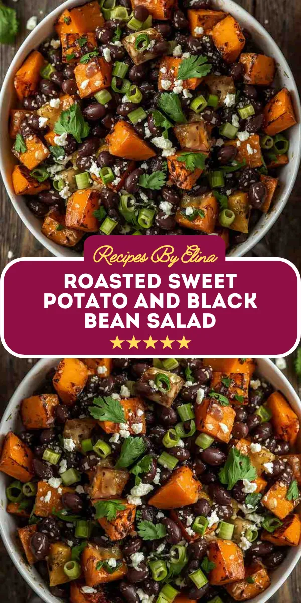 Roasted Sweet Potato and Black Bean Salad