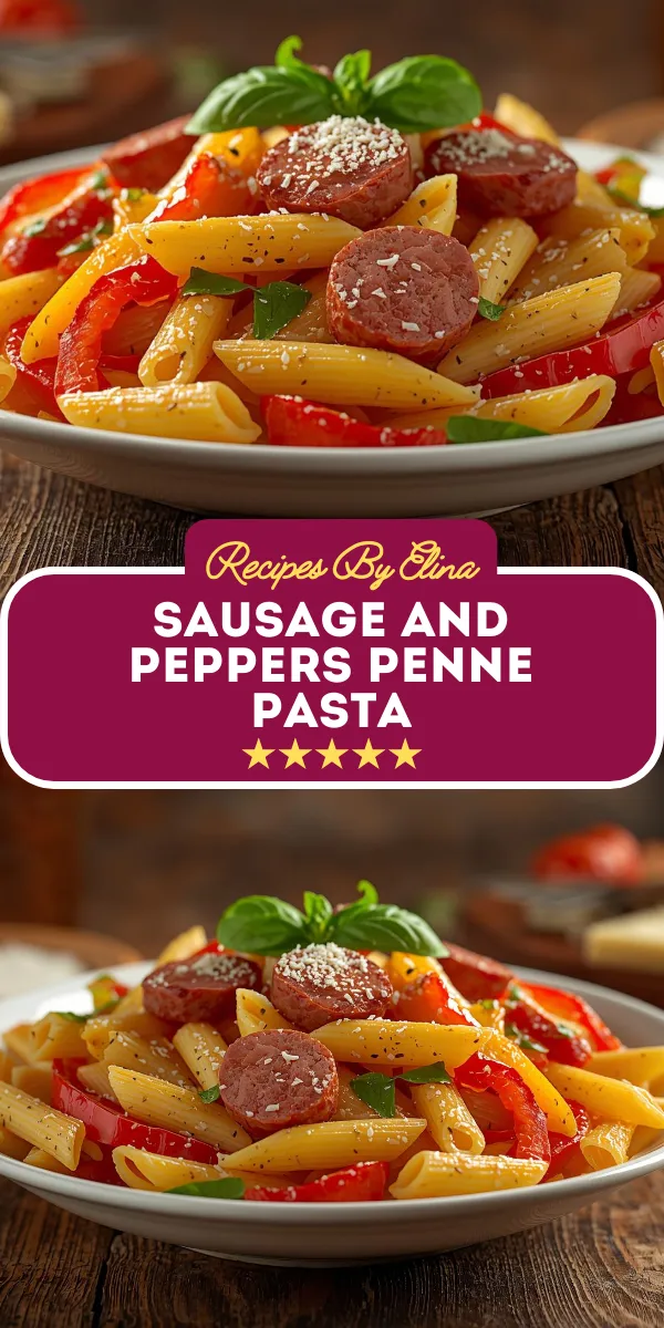 Sausage and Peppers Penne Pasta