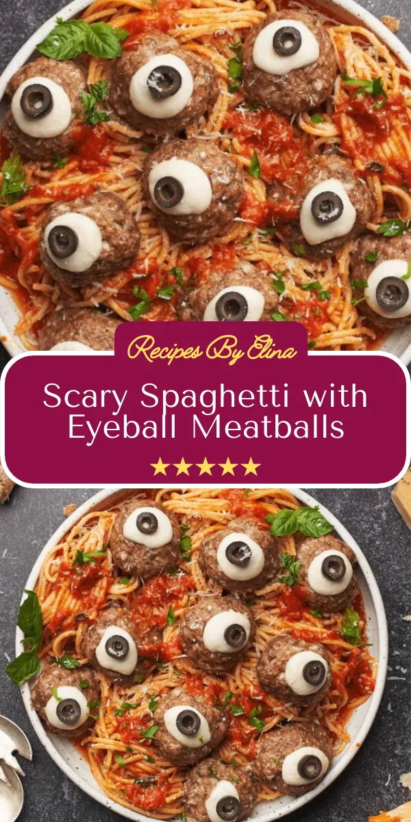 Scary Spaghetti with Eyeball Meatballs