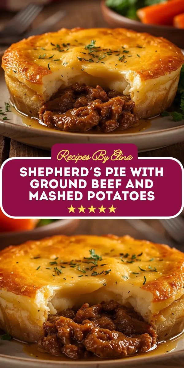Shepherd’s Pie with Ground Beef and Mashed Potatoes