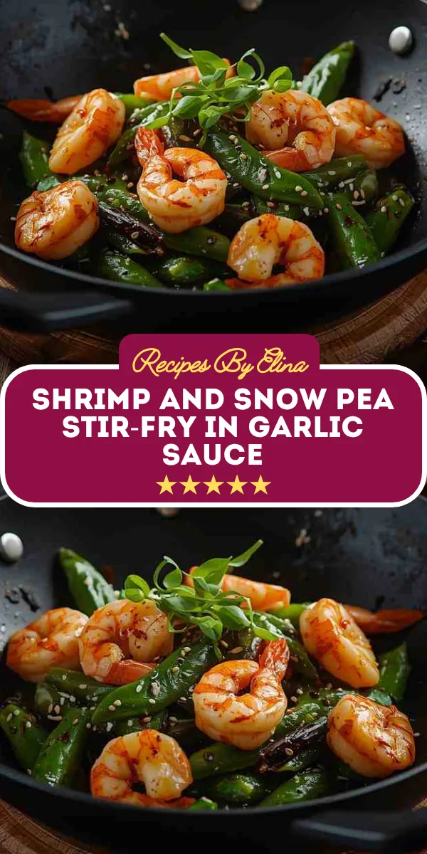 Shrimp and Snow Pea Stir-Fry in Garlic Sauce