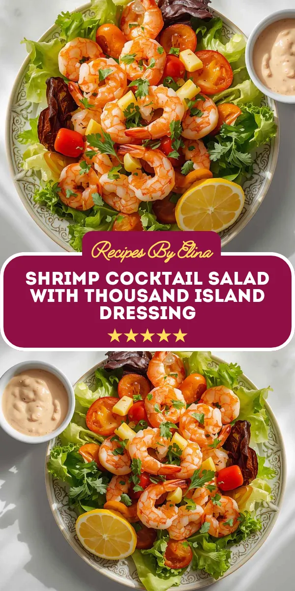 Shrimp Cocktail Salad with Thousand Island Dressing
