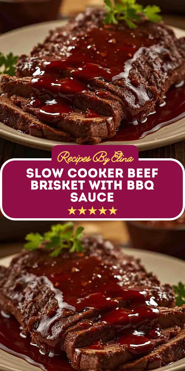 Slow Cooker Beef Brisket with BBQ Sauce