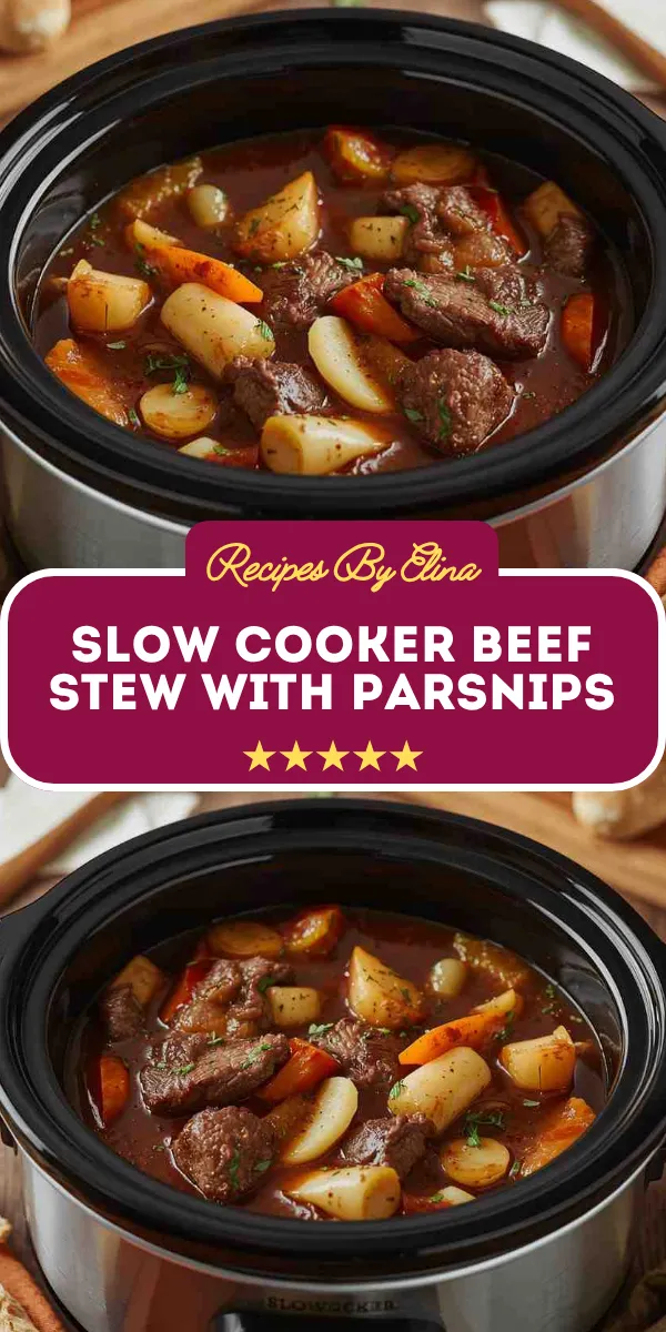 Slow Cooker Beef Stew with Parsnips