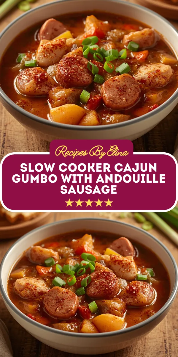 Slow Cooker Cajun Gumbo with Andouille Sausage